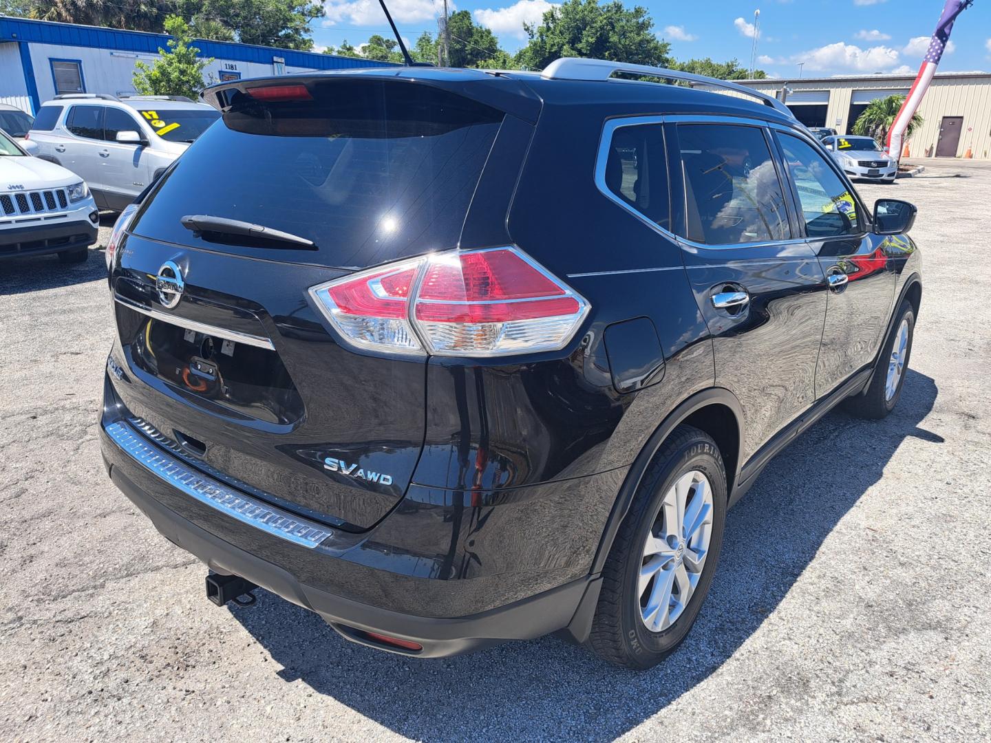 2016 Black Nissan Rogue (KNMAT2MVXGP) , located at 1181 Aurora Rd, Melbourne, FL, 32935, (321) 241-1100, 28.132914, -80.639175 - Photo#2